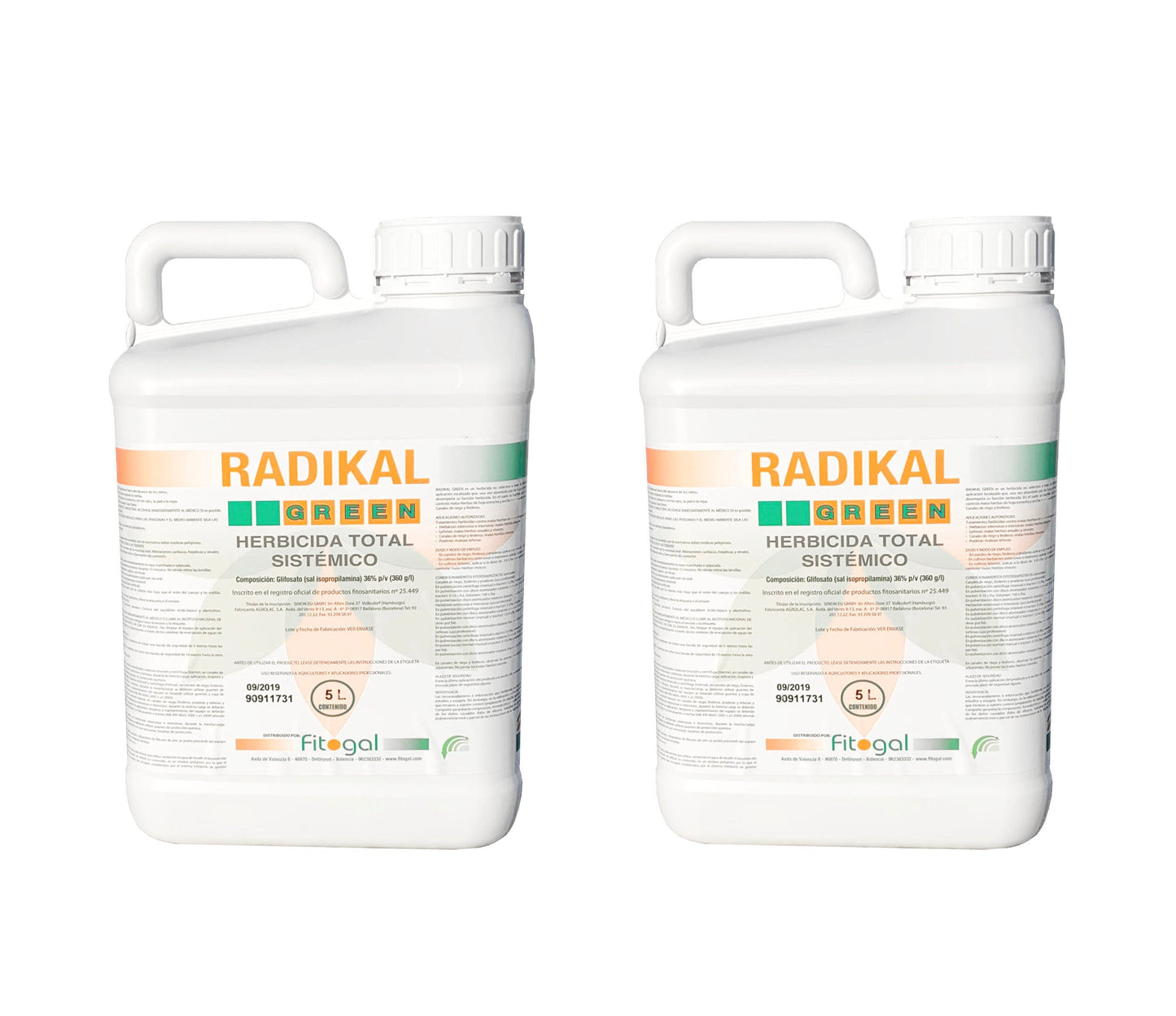 Herbicide Radikal Professionnel 2x5L tous jardins